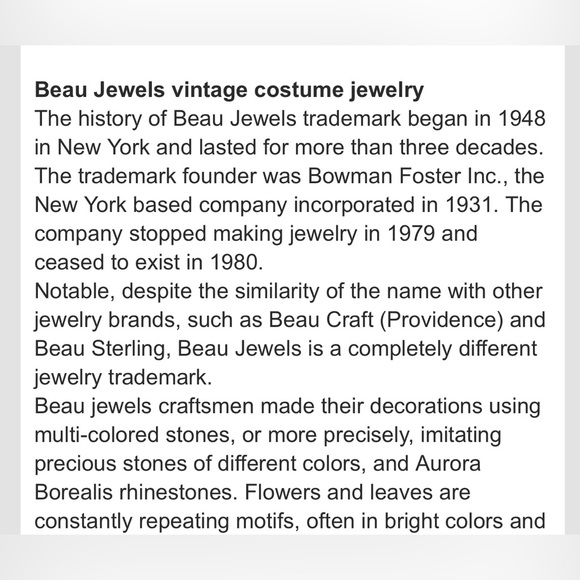 Beau Jewels Vintage clip on blue earrings - Picture 6 of 7